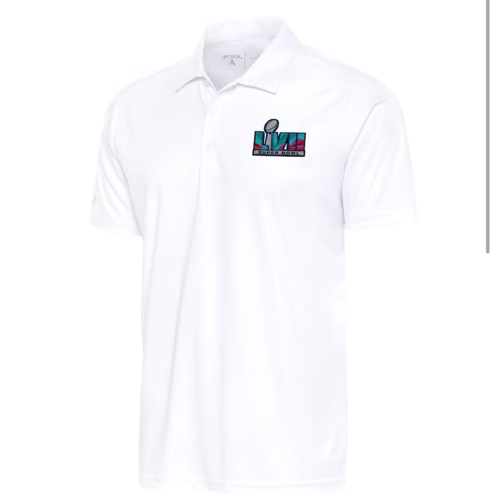 Super Bowl LVII Antigua Tribute Polo Golf Shirt Eagles  KC Chiefs 3xl
